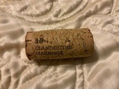 19 Crimes Collectible Wine Cork #15 Clandestine Marriage…Cork 15