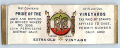 1920s-30s La Boheme California Port Wine Roma Label WL3