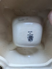 Vintage French Champagne Taittinger Reims Large 8” Ceramic Ashtray – see pics