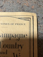 1920s Champagne Vine Country And Champagne Wine Reims, France Heidsieck Monopole