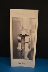 DOM PERIGNON CHAMPAGNE Booklet DECEMBER 31 1991 Wine millennium MOET CHANDON VG+