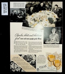 1941 Wine Advisory Board California Dinner Party Hosts Vintage Print Ad 35793