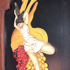 Asti Cinzano by Leonetto Cappiello 3D Resin Relief – Bar Wine Grape Sign