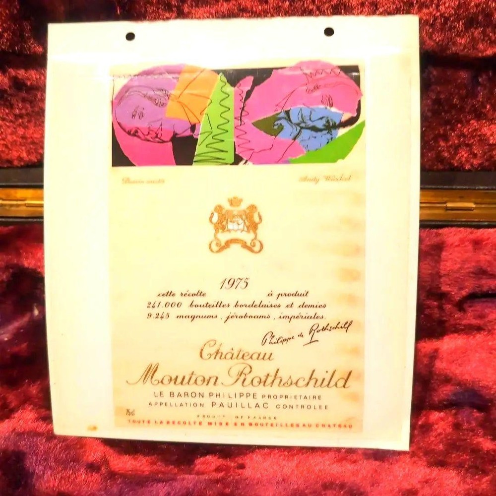 Château Mouton Rothschild 1975 Label