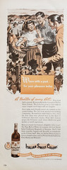 1944 Print Ad Italian Swiss Colony California Burgundy Wine Vineyards WWII
