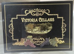 Wine Vineyard Framed Victoria Cellars Print Ornate Framed Glass Backing 7” x 5”