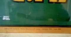 Vintage GUSTAVO MAGNI & FIGLI CHIANTI WINE ADVERTISEMENT on WOOD PANEL