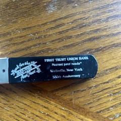 VINTAGE CORK PULLER First Trust Union Bank ORIGINAL BOX WINE