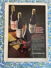 Vintage 1969 Taylor Wine Print Ad We Uncomplicate Wine