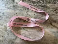 Veuve Clicquot 🥂🍾💖 Ribbon Satin Luxury Rose Champagne Pink Label By The Yard