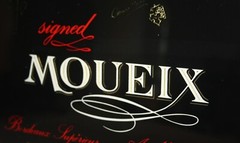 Framed Advertising French Wine Moueix Boutique Bar Picture France Black Gold