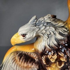 RARE Barsottini Bald Eagle Whiskey Decanter 1970 Ltd. Ed. Vino Rosso 1976 BANFI