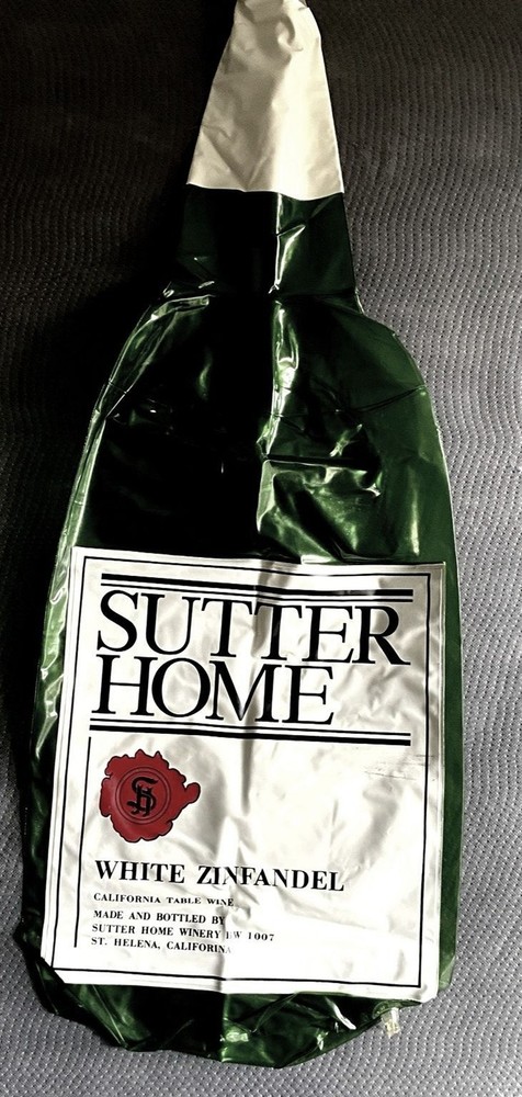 Rare Sutter Home White Zinfandel California Table Wine Inflatable 33” Tall