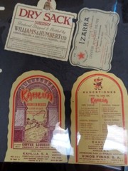 Wine Liquor Alcohol bottle labels collection lot Almaden California Etc.