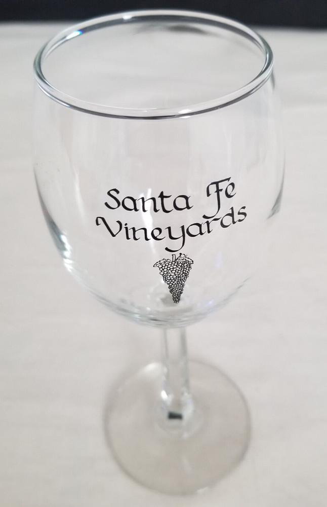 Santa Fe Vineyards – Santa Fe, New Mexico – Wine Glass 7&Prime; Tall – Rare Wine Glass