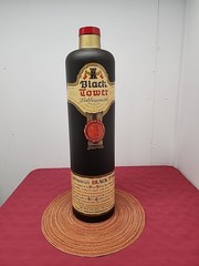 RARE Vintage Black Tower Liebfraumilch Display Bottle 26&Prime; Tall 1967 Germany