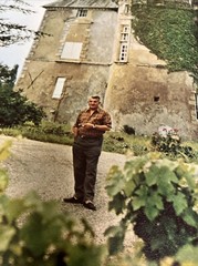 Vintage Original French Winery Wine Poster Chateau De Lescours 1970 28×20