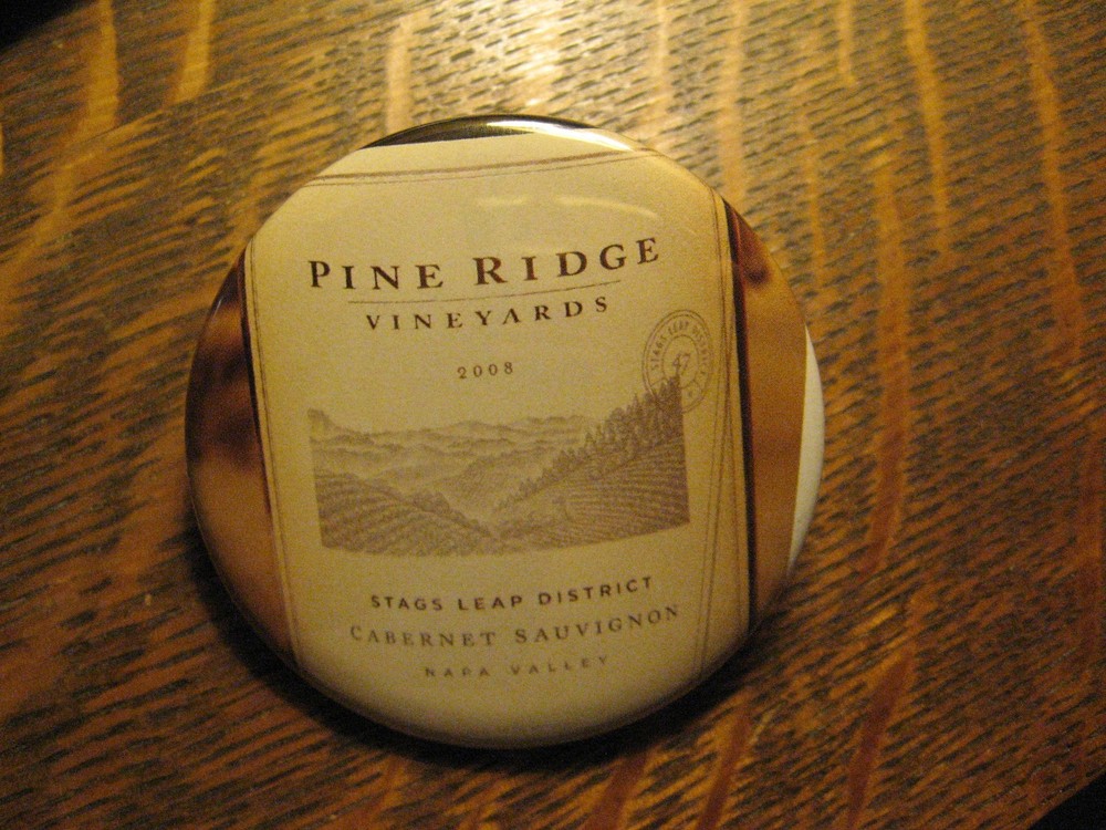 Pine Ridge Vineyards Napa Valley California USA Wine Advertisement Pocket Mirror
