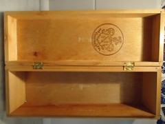 Vintage Carlos 1 Brandy Wooden Box Pedro Domecq Spain 12 1/4&Prime;x4 3/8&Prime;x3 3/4&Prime;