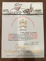 The 1955 Chateau Mouton Rothschild (Specimen) – Label By: Georges Braque