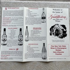 Great Western Winery New York State Wines Recipes Brochure Advertising