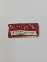 Rosenblum Cellars 20th Anniversary 1978-1998 Lapel Pin Oakland California Winery