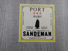 Port Ruby Sandeman Sons & Co Portugal Vintage Label Winery Breweriana