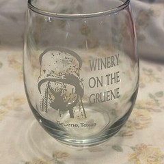 Winery On The Gruenge Texas Small Wine Glass