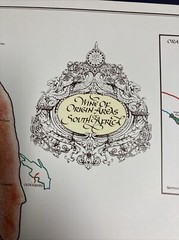 1982 Wine Map Wine Of Origin Areas of South Africa 24&Prime; x 17”