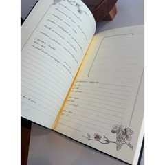 Wine Tasting Journal Made in Italy Wine Enthusiast Hardcover Book of Wines