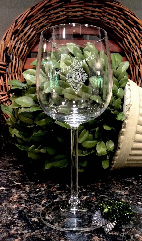 Niebaum Coppola Estate Vineyards White Diamond Series Crystal Wine Glass EXCLNT!