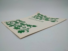 Weinkarte Vintage Weingut Ferdinand Pieroth Used Paper Wine Tasting Log Germany