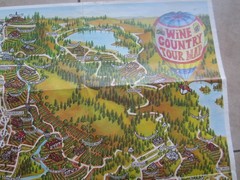 1983 – California WINE COUNTRY TOUR MAP – Morales – NAPA SONOMA MEDOCINO LAKE