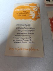 Vintage Lot Of 8 Brochures/Recipe Booklets For California Wines USA