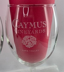 Caymus Vineyards Wine Glass Set of 4 Napa Valley California Stemware 6.75&Prime; Tall