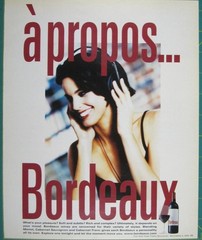 Print Ad Bordeaux Wine A Propos New York Vintage 1999 Classy Retro