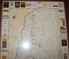NAPA VALLEY CALIFORNIA CA FRAME MAP WINE WINERY VINEYARD TOUR PRINT ART BERINGER