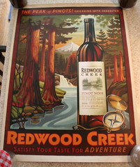 Redwood Creek Wine Poster 18 x 24 Peak of Pinots – RARE –