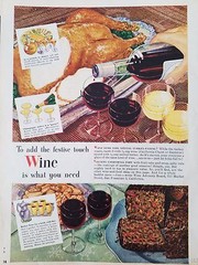 1946 Mulled Wine For Brisk Prelude Dinner Set Out Original Ad