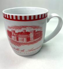 Castello Di Amoroso Winery Mug Napa Valley California 12oz Red Souvenir Cup B71