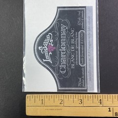 Vintage 1983 Inniskillin Chardonnay UNUSED Paper Label Niagara-On-The-Lake Q2183