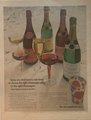 1968 Taylor Champagne PRINT AD New York State – We Uncomplicate Wine VTG 1960s