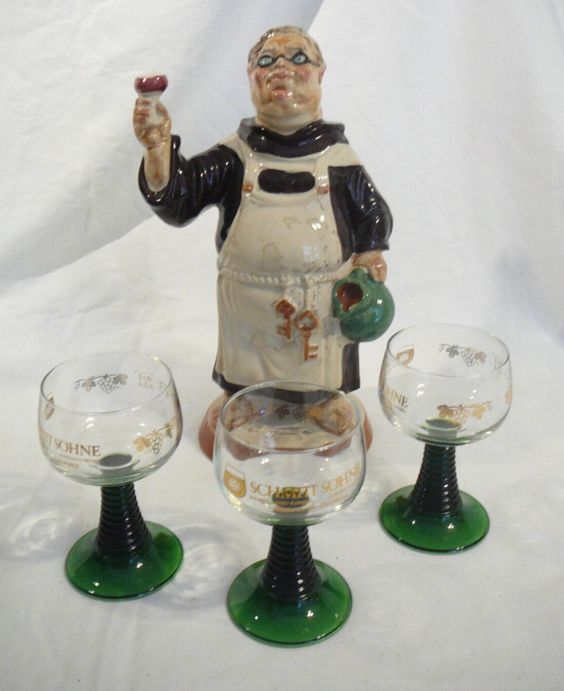 Barsottini Monk VTG 1969 Made In USA Decanter Cold War Home Brew Schmitt Sohne