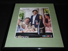 2015 Zonin Prosecco Framed 11×14 ORIGINAL Advertisement