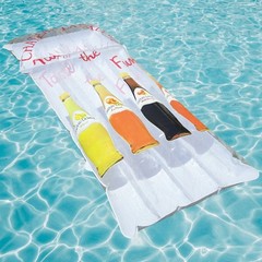 Chateau Lasalle Wine Pool Float Inflatable Mattress Bar Promo NOS Vintage 1980s