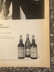 1966 Taylor Wines PRINT AD Right Bright Touch Party VTG 1960s Hammondsport NY