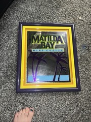 Matilda Bay Wine Cooler Sign Mirror 16 x 19 Framed Advertising