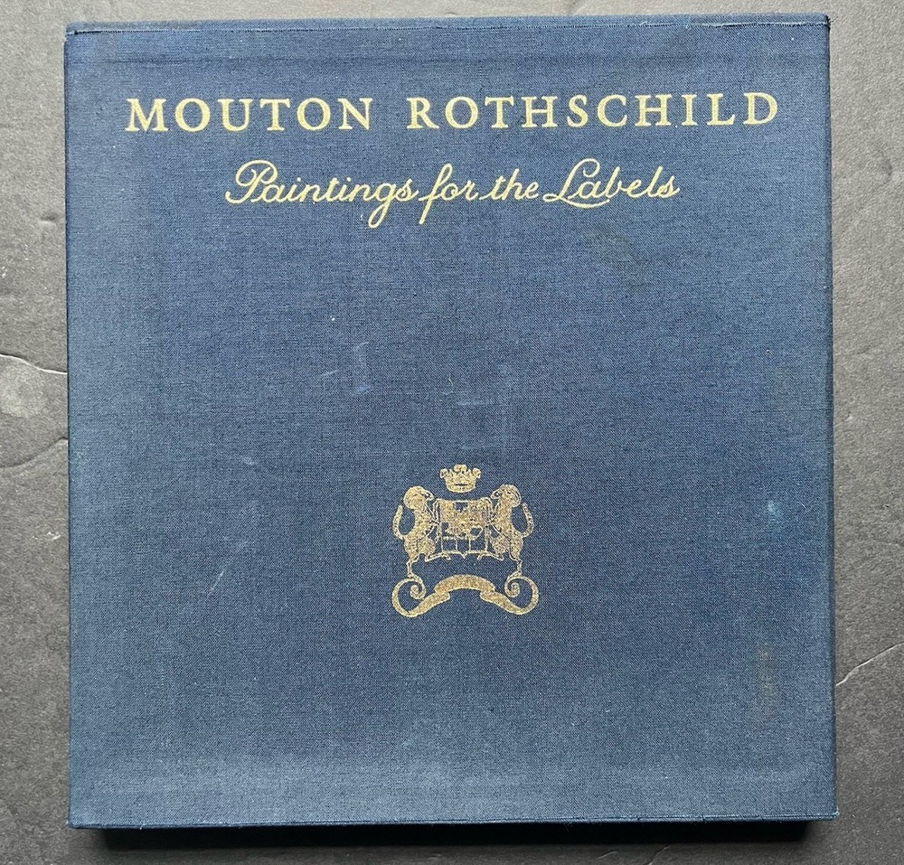 1983 Mounton Rothschild Wine Label Art Book 1st Edition Slip Case Free Shipping