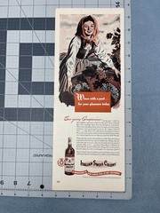1944 Italian Swiss Colony Vintage Print Ad Wine Making Asti California Grapes