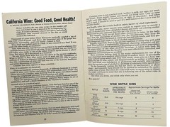 MCM WINE ADVISORY BOARD CHRISTIAN BROTHERS BOOKLETS COOKING TASTING ENTERTAINING
